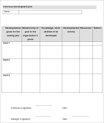 In layouts , click template > upload to upload the saved excel template to be used for the budget plan. Individual Development Plan Template 11 Free Pdf Word Documents Download Free Premium Templates