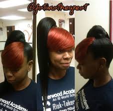 20 Great Ponytails With Bangs Inspiration Ideas Black Ponytail Hairstyles Weave Ponytails With Bangs Long Ponytail Hairstyles