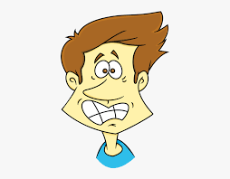 Art Yellow Human Scared Man Face Clipart Hd Png Download Kindpng