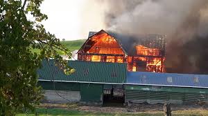 Firefighter services of ontario ltd. Barn Fire West Of Stirling Youtube