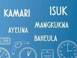 Contoh artikel bahasa sunda adalah artikel dapat dilihat pada lampiran gambar dibawah, dan artikel ini berbahasa sunda. Keterangan Waktu Dalam Bahasa Sunda Dan Contoh Penerapan Dalam Kalimat