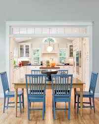 By starting with your most perfect kitchen, you'll be able to better clarify and define exactly what it is that you want and need. Cookin Up Kitchens In Hues Of Blues Kitchen Dining Room Combo Layout Kitchen Dining Room Combo Dining Room Remodel