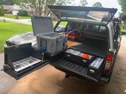 You can create a camping kitchen which works for you. My Camp Kitchen Is Complete Notice I Didn T Say Finished Because I Am Always Improving My Setup Details And Youtube Link In The Comments Overlanding