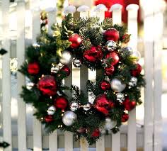 Evergreen Ball Wreath Christmas Wreaths Outdoor Christmas Decorations Holiday Wreaths