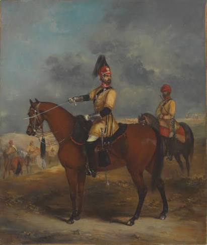 An Officer of the 1st Bengal Irregular Cavalry (Skinner's Horse), 1850 (c) | Online Collection | National Army Museum, London