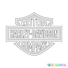 Enjoy coloring the harley davidson color in coloring page on hellokids.com! Pin By Alethia Monserrat On Coloring Pages Harley Davidson Logo Harley Davidson Harley Davidson Posters