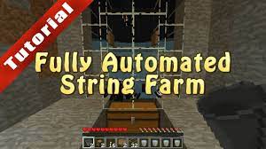If you're stuck for minecraft farm designs, here are some ideas for how to lay your farm out, taking. Minecraft Tutorial Fully Automated String Farm Youtube