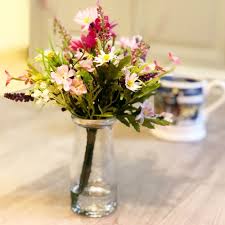 Check spelling or type a new query. Artificial Flowers In A Vase Arrangement Wildflowers And Pink Daisies