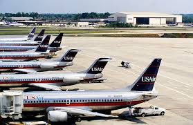 Old Us Airways Fleet Air Carrier Old Planes Aviation