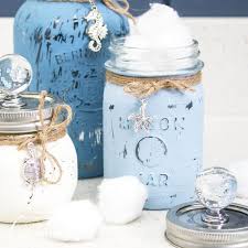 Mason jars with cute chalkboard label spaces. Mason Jar Canisters Diy Crafts By Amanda