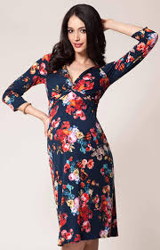 Lara Maternity Dress Midnight Garden