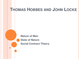 Nature Of Man State Of Nature And Social Contract John