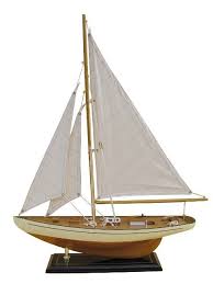 Yacht A Voile En Bois Voiles Cousues Decoration Marine Voiliers Bateaux Maquettes Demi Maquette Voilier Voilier Voiliers De Luxe