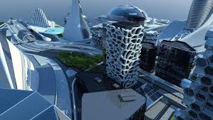 3d Model Future City Future City Architecture Futuristic City
