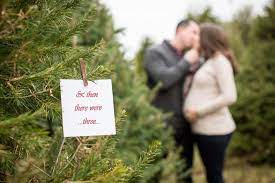 Jessica And Brian Christmas Tree Farm Maternity Session Christmas Tree Farm Photo Shoot Christmas Tree Farm Photos Christmas Tree Farm Pictures