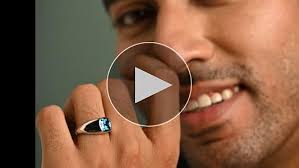 Clara Pure 925 Sterling Silver Tygo Men Ring |Size Adjustable, Platinum  Plated, Swiss Zirconia