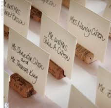 The oceanic motif highlighted this celebration's beachy setting beautifully. 11 Diy Wine Cork Place Card Holders Guide Patterns