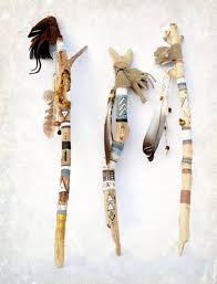 Handpainted Talking Stick Etsy Painted Driftwood Painted Sticks Talking Sticks