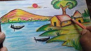 Drawing Skill Kudrati Drashya Drawing Photos Easy Kudrati drashya and discovery and letest flower. kudrati drashya drawing photos easy