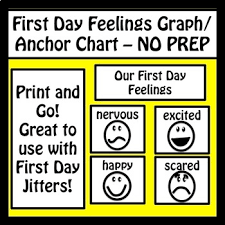 First Day Jitters Graph Anchor Chart No Prep