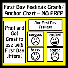 first day jitters graph anchor chart no prep