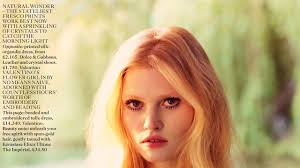 Dark Blooms September Vogue fashion shoot by Francesca Burns