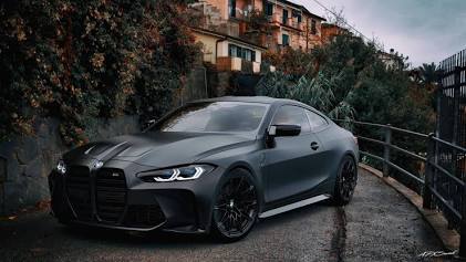 The G82 generation BMW M4 Competition, AI generated