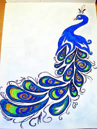 Use your imagination to create beautiful art that you can be proud of! Peacock Drawing Easy Cute