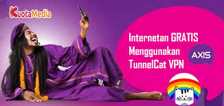 Cara Internetan Gratis Axis Dengan Tunnelcat Vpn Kuotamedia