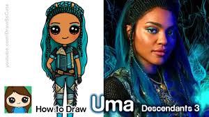 Supercoloring.com is a super fun for all ages: How To Draw Uma Disney Descendants 3 Myhobbyclass Com Learn Drawing Painting And Have Fun With Art And Craft