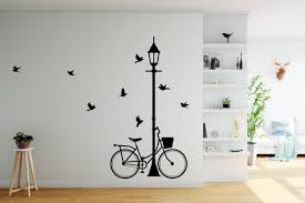 A wide variety of wall sticker design options are available to you Lamp Post Wall Sticker Street Light And Bike Wall Sticker Urban Artwork