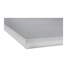 Hallestad Countertop Double Sided White Aluminum Effect Aluminum Effect Metal Effect Edge Laminate With Metal Effect Edge 98x1 1 2 Ikea Banconi Idee Ikea Ikea