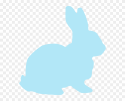 Discover 115 free bunny silhouette png images with transparent backgrounds. Blue Rabbit Clip Art At Clker Bunny Outline Blue Free Transparent Png Clipart Images Download