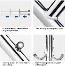 (4.5) stars out of 5 stars 26 ratings, based on 26 reviews. Buy Greenstell Clothes Rack With Cover Adjustable Garment Rack With Wheels Heavy Duty Clothing Rack With Extendable Hanging Rail And Two Hooks Commercial Grade Rolling Clothing Coat Rack 67x66x21 In Online In