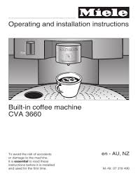 Electric milk frother handheld by danslesbls nespresso milk frother milk wand mixer frother for latte coffee hot milk sliver >>> read more reviews of the product by visiting the. Miele Cva 3660 Operating Instructions Manualzz