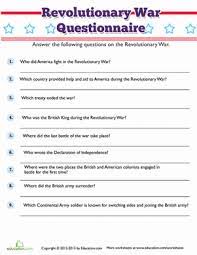Also explore over 123 similar quizzes in this category. Revolutionary War Trivia Worksheet Education Com