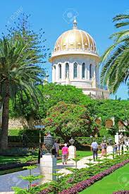 Working closely with architect, william sutherland maxwell,. View Of Bahai Gardens And The Shrine Of The Bab On Mount Carmel Stock Photo Picture And Royalty Free Image Image 90208588