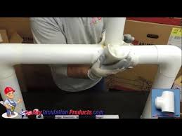 how to insulate a pipe tee with a pvc fitting cover