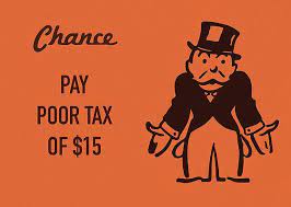 Chance Card Vintage Monopoly Board Game Pay Poor Tax By Design Turnpike Monopoly Board Monopoly Cards Monopoly Chance Cards