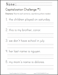 Noun Worksheets For First Grade Free First Grade Writing 2nd Grade Worksheets First Grade Worksheets