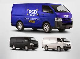 Download Free Cargo Van Mockup Psd Mockuptree