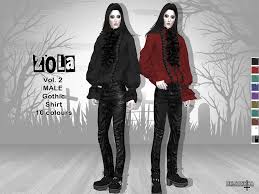 The basic feature of the victorian men's clothing was clean and basic lines, use of dark color and a detailed work of the costume. Helsoseira S Zola Vol 2 Gothic Male Shirt