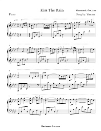 Kiss The Rain Sheet Music Yiruma Sheetmusic Free Com