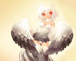 Your search terms were generic so only a selection has been returned. Dark Skin Red Eyes Shigatake White Hair Wings Konachan Com Konachan Com Anime Wallpapers