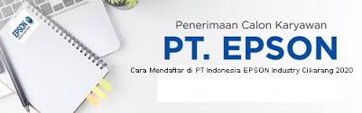 Yang ditampilkan di sini adalah iklan lowongan yang sesuai dengan kueri anda. Pendaftaran Online Pt Epson Indonesia Industry Forum Hrd Indonesia