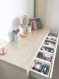 My Makeup Storage Featuring The Ikea Malm Dressing Table Beingchloe How I Organise My Make Ikea Malm Dressing Table Malm Dressing Table Ikea Makeup Storage