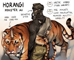monster au intros - konig and horangi! access all my content early on  patreon – @bluegiragi on Tumblr