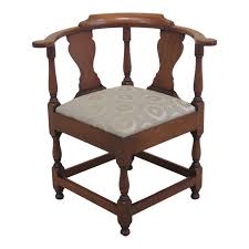 1970s Vintage Kittinger Colonial Williamsburg Mahogany Corner Chair Corner Chair Chair Versatile Chairs