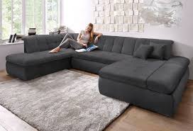 Sie weiß in trendiger optik zu begeistern und ist mit attraktiven holzfüßen versehen. Domo Collection Wohnlandschaft Wahlweise Mit Bettfunktion Online Kaufen Otto