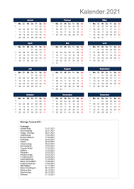 Übersicht & infos zu feiertagen 2021 in österreich: Kalender 2021 Excel Mit Kw Und Feiertagen Schweiz Linkorama Ch